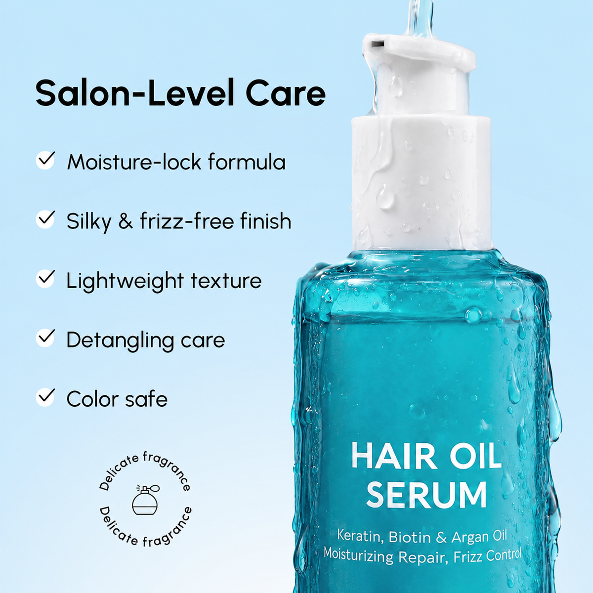 Salon-Level Hair Repair Serum For Silky, Smooth & Frizz-Free Hair