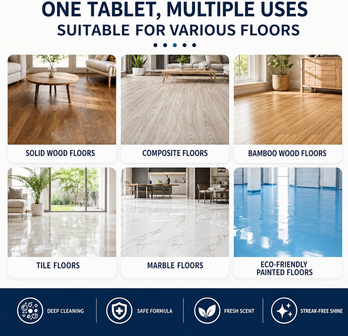 Multi-Effect Floor Cleaning Sheets 30-Pieces