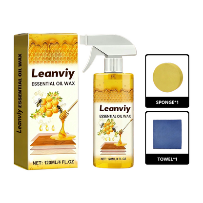 ✨Leanviy Natural Beeswax Wood Polish Spray | Revive Faded Wood, Eliminate Dull Look
