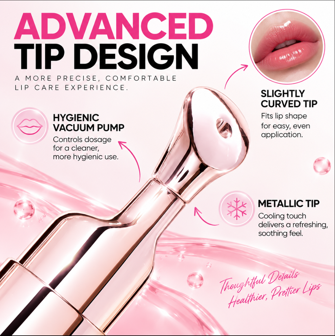 Peptide Glow Lip Serum Brighten • Plump • Smooth