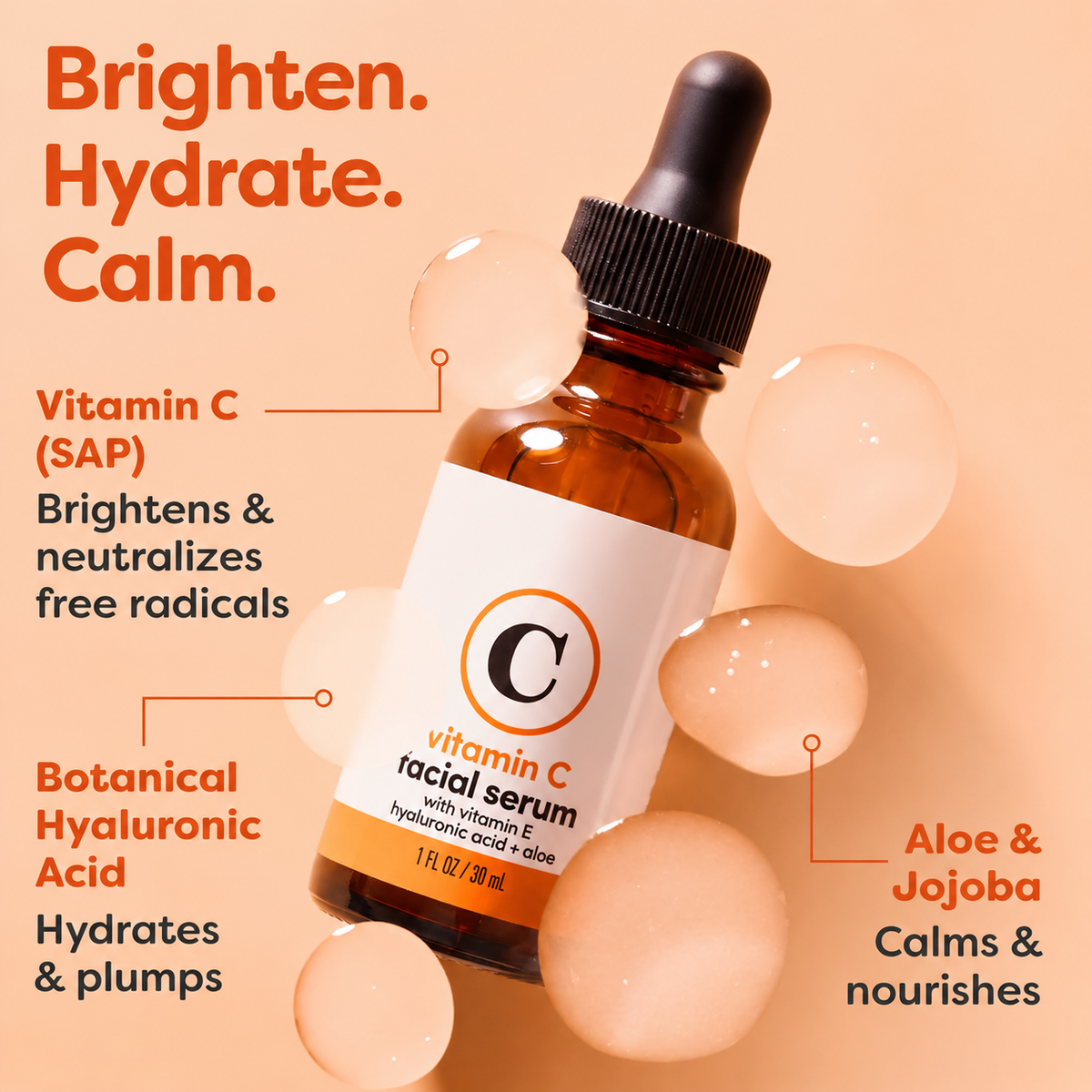 Radiance Boost Vitamin C + Hyaluronic Acid Serum