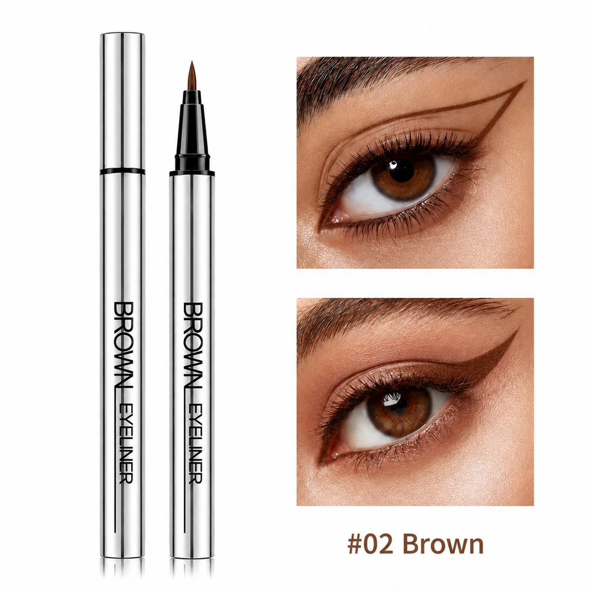 Precision Liquid Eyeliner Pen, Waterproof Long Lasting