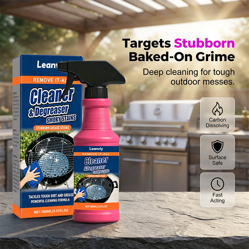 🔥Leanviy Fast-Acting Grill Degreaser Spray - Grease Gone in Minutes