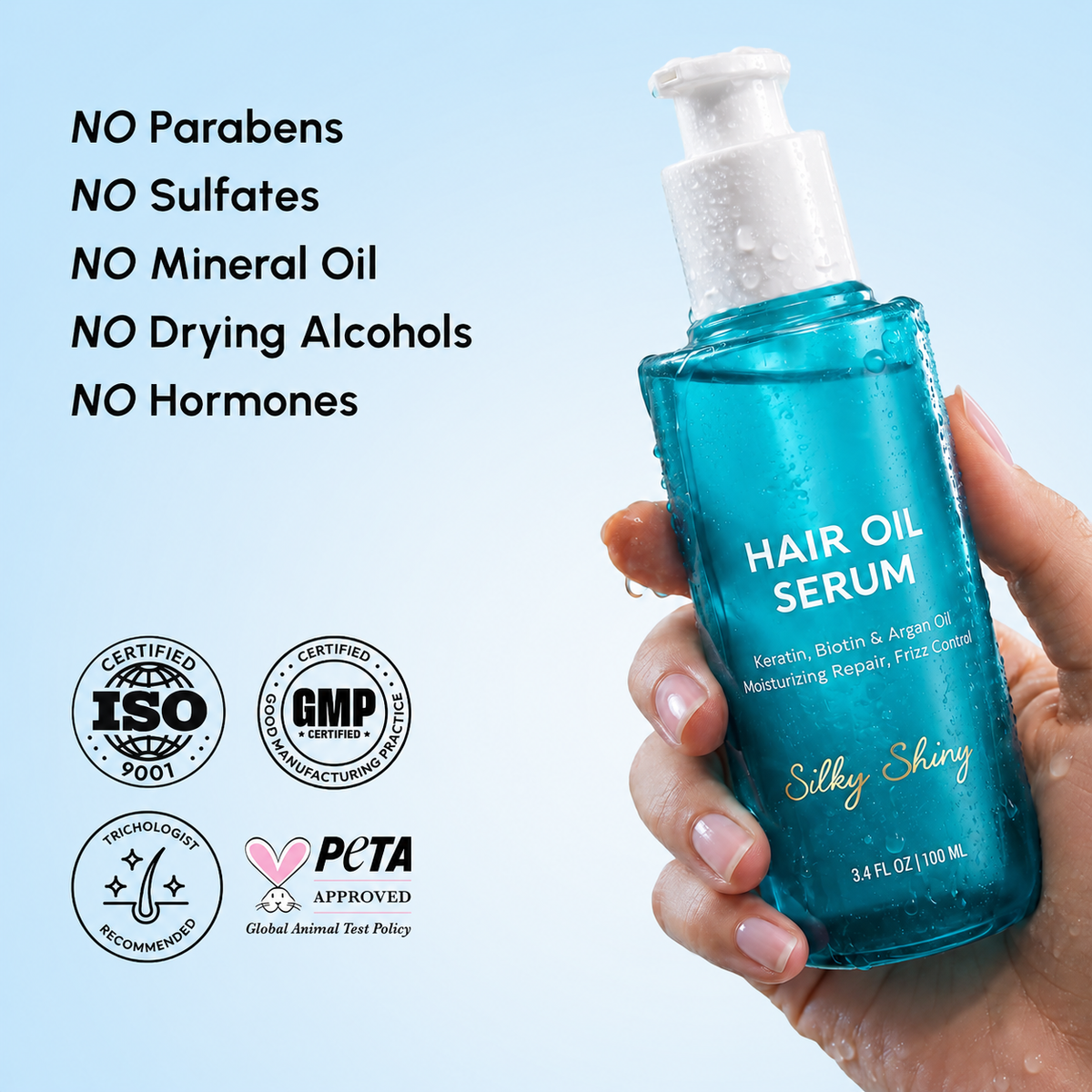 Salon-Level Hair Repair Serum For Silky, Smooth & Frizz-Free Hair