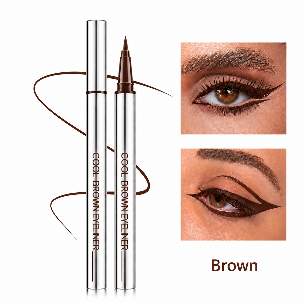 Precision Liquid Eyeliner Pen, Waterproof Long Lasting