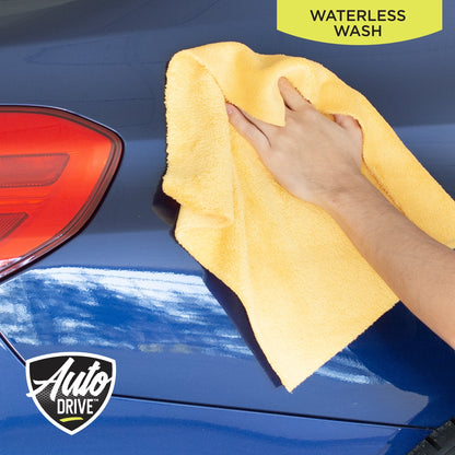Auto Drive Coral Fleece Microfiber Towel, 24 Pack, Multi-Purpose Cleaning and Detailing, Blue & Yellow - product image 4