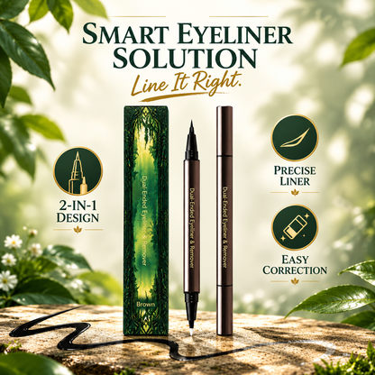 Draw Wings, Erase Mistakes! 2-in-1 Dual-Ended Eyeliner
