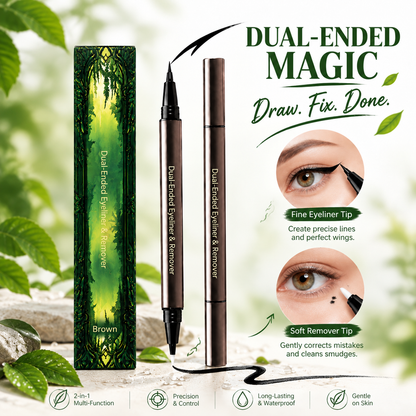 Draw Wings, Erase Mistakes! 2-in-1 Dual-Ended Eyeliner