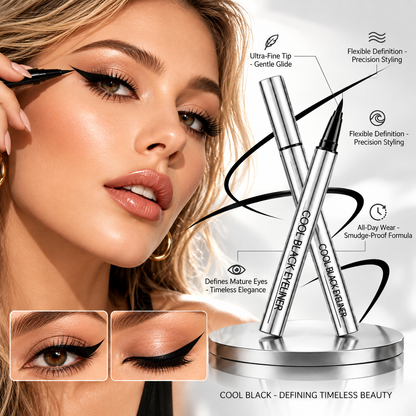 Precision Liquid Eyeliner Pen, Waterproof Long Lasting