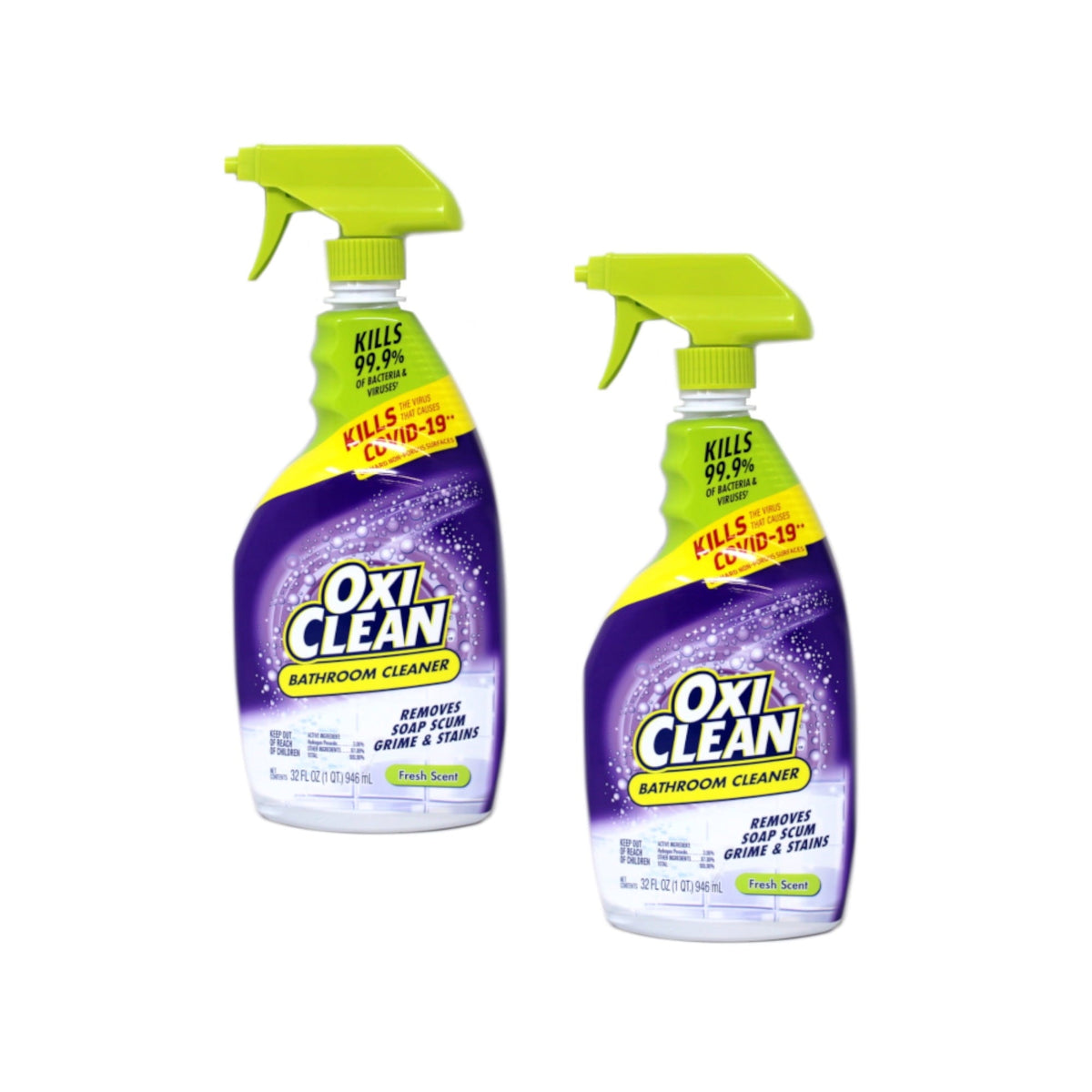 Kaboom Shower, Tub & Tile Cleaner with Oxi Clean 32 oz Pack of 2