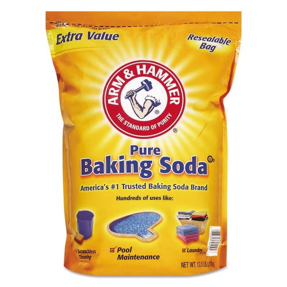 New Arm & Hammer Baking Soda, 13-1/2 lb Bag, Original Scent,Each
